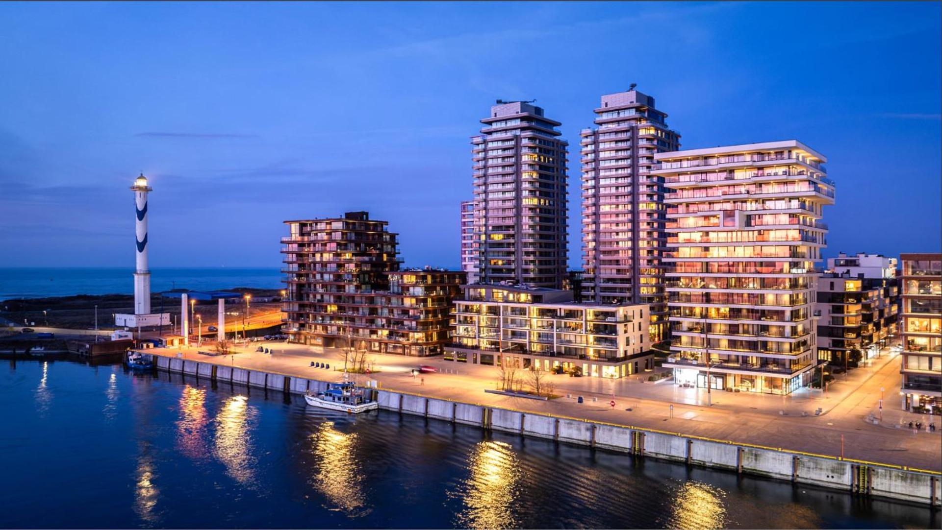 Central Park Tower Sea View Residence With Pool And Gym Ostende Kültér fotó